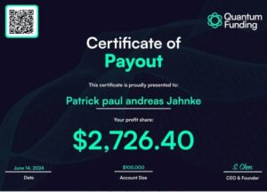 prop firm passing certificate 5